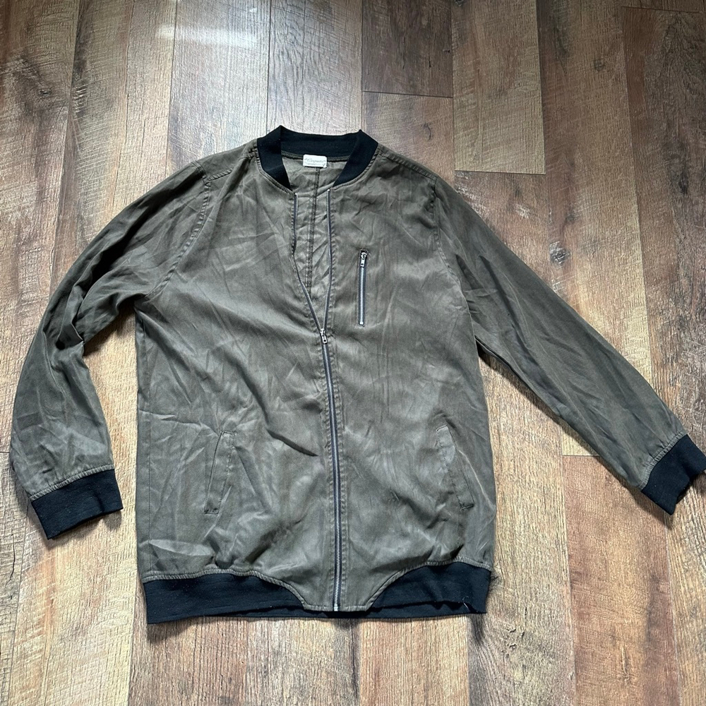 Men's Coqueta International Bomber Jacket L Olive Green Black